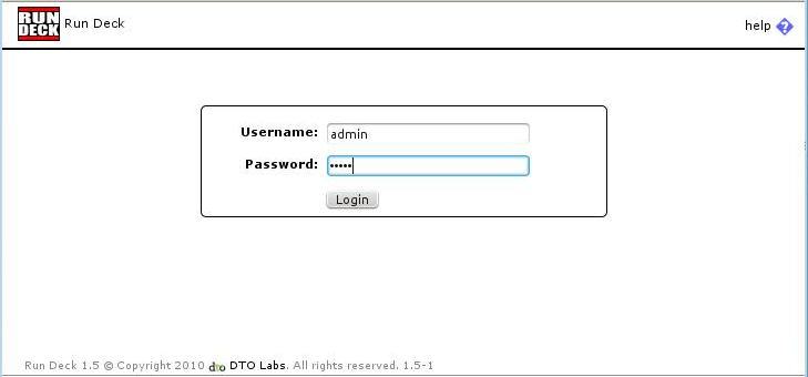 rundeck login